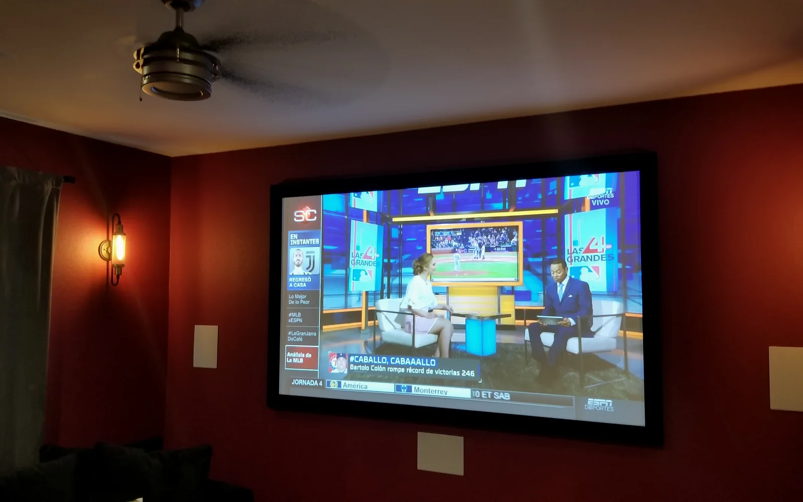 Houston home theater screen and sound system